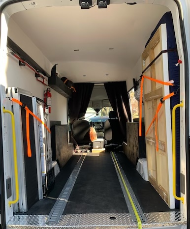 Sprinter van loading